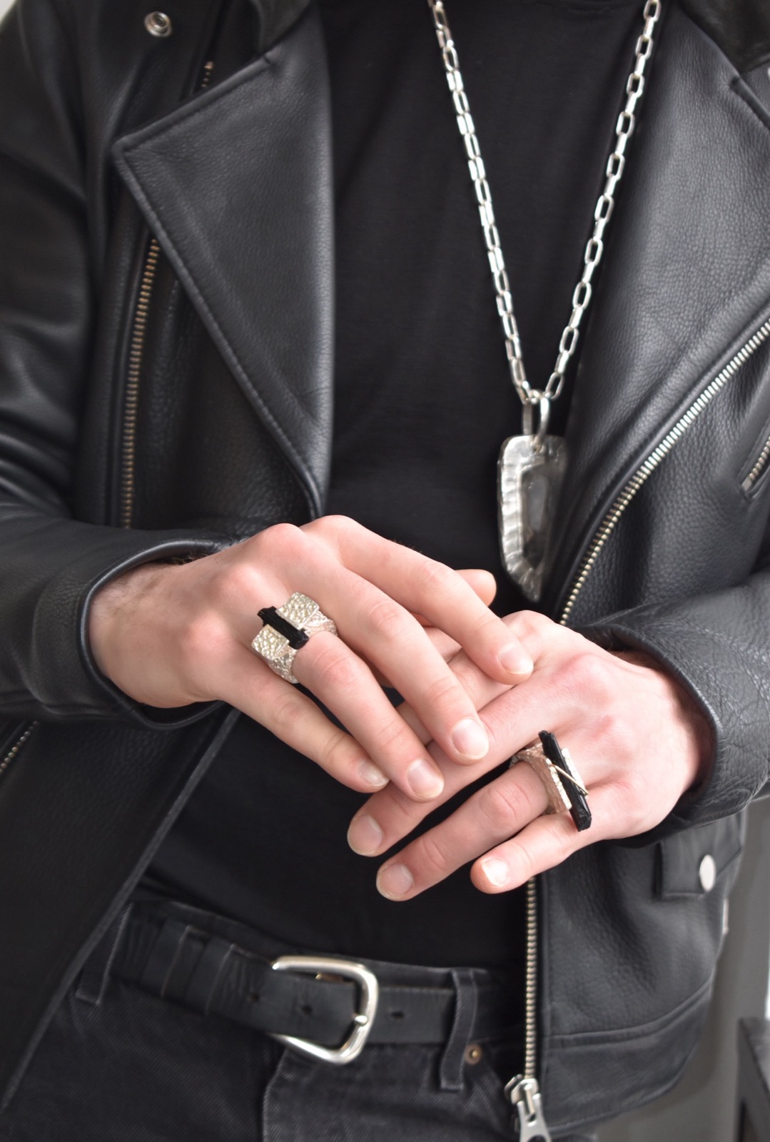 Black Tourmaline V Ring, view 3