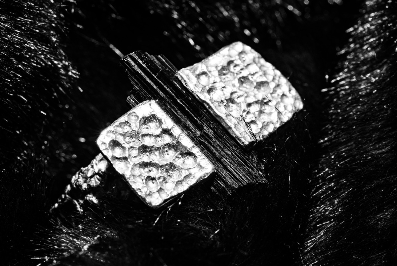Black Tourmaline V Ring, view 5