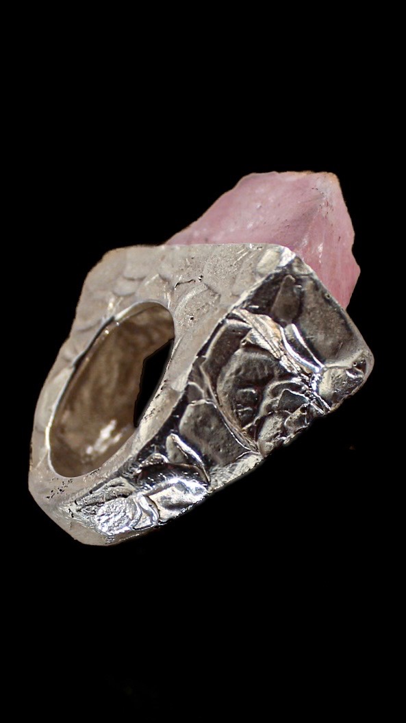 Single Ring Pink Quartz