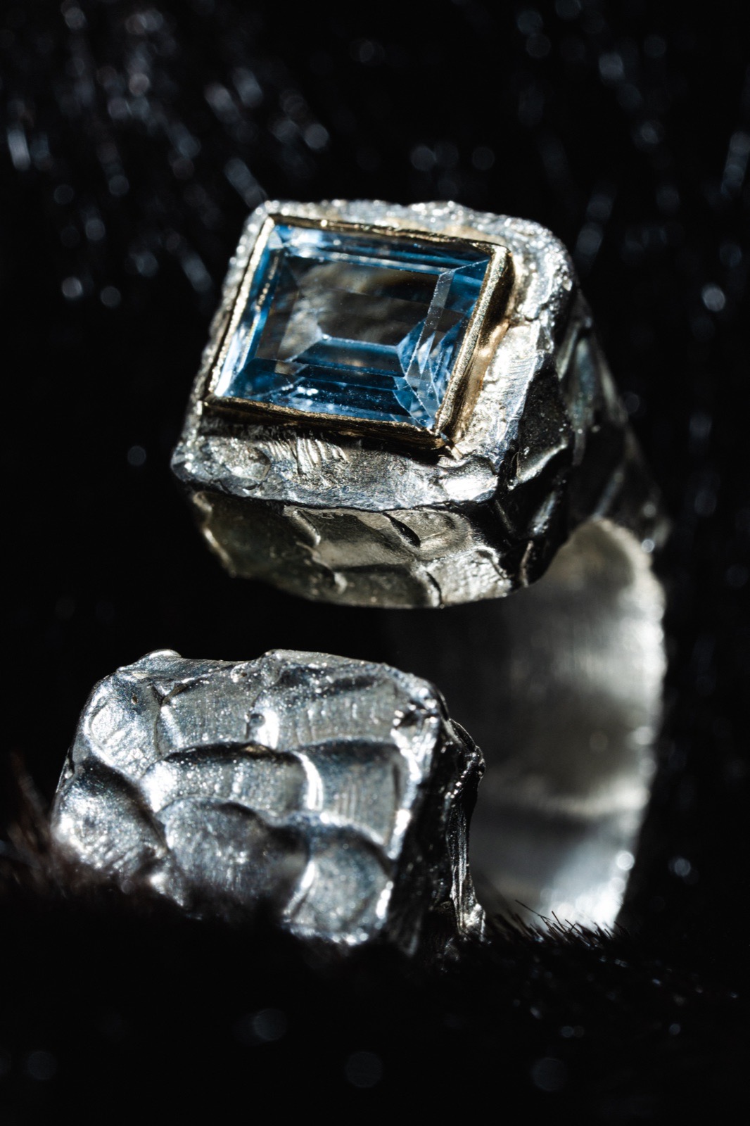 Split ring front view